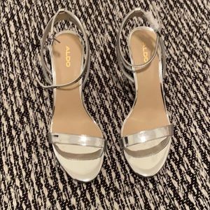 Silver Also low heel